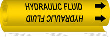 Pipe Marker Hydraulic Fluid 5in H 8in W