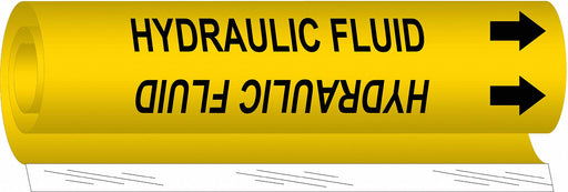 Pipe Marker Hydraulic Fluid 5in H 8in W