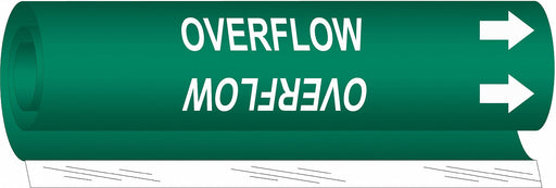 Pipe Marker Overflow 5 in H 8 in W