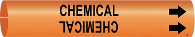 Pipe Marker Chemical 2 in H 2 in W