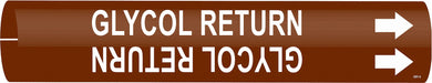 Pipe Marker Glycol Return