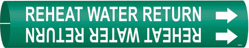 Pipe Marker Reheat Water Supply