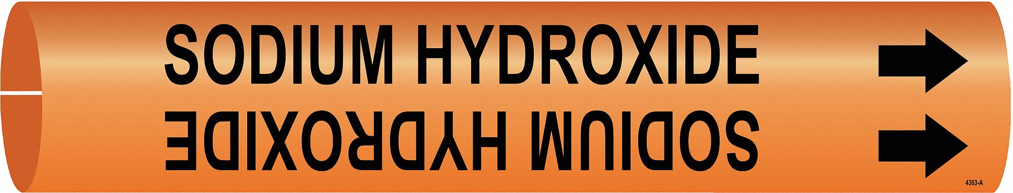 Pipe Mrkr Sdium Hydroxde 7/8in H 7/8in W
