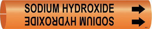 Pipe Marker Sodium Hydroxide 2in H 2in W