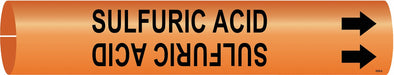 Pipe Marker Sulfuric Acid 2 in H 2 in W