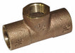 Tee Copper Cup 3/4  FNPT 1/2 