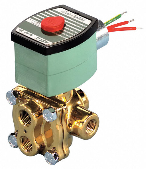 Solenoid Valve with ManualOperator Brass