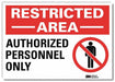Admittance Sign 10inx14in RflctvSheeting