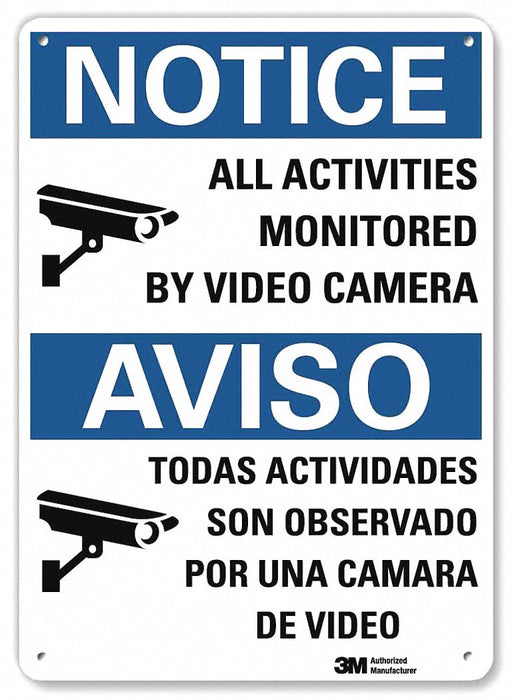 Notice Sign 10 in x 7 in Aluminum