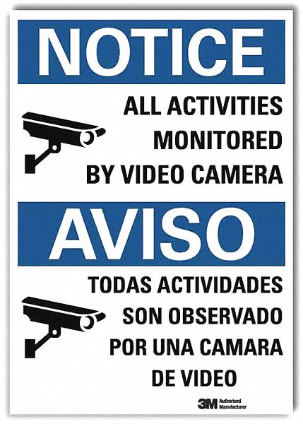 Notice Sign 10inx7in Reflective Sheeting