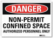 Danger Sign 10inx14in Reflctv Sheeting