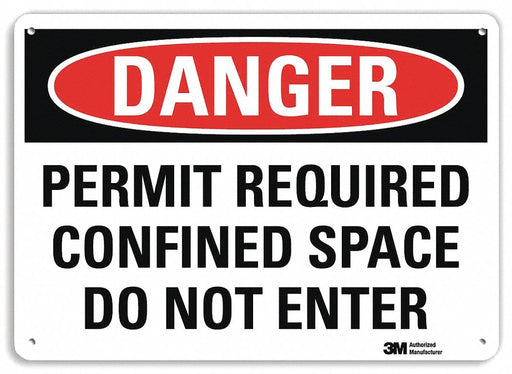 Danger Sign 7 inx10 in Plastic