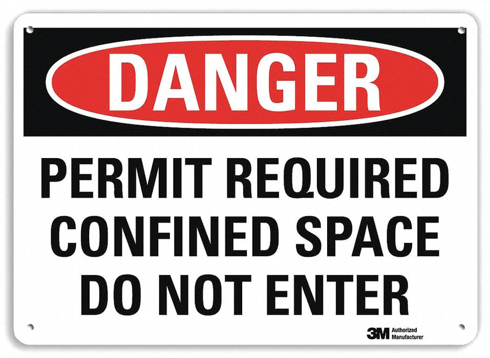 Danger Sign 7 inx10 in Plastic