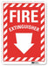 Fire Extinguisher Sign 10inx7in Aluminum