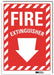 Fire Extinguisher Sign 10x7in Rflctive