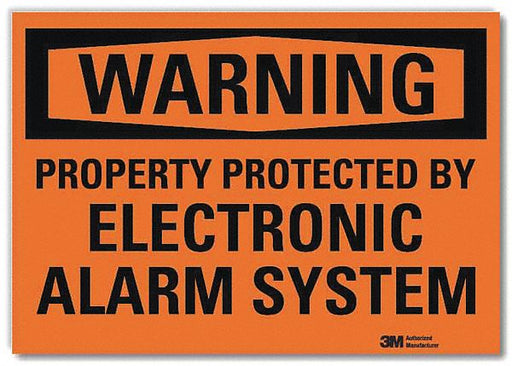 Warning Sign 7x10in Reflective Sheeting