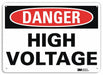 Danger Sign 7 inx10 in Plastic