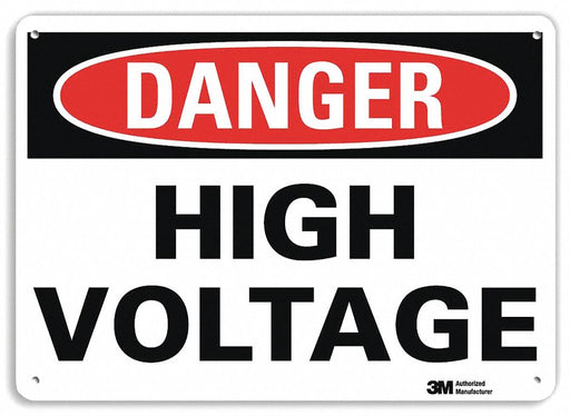Danger Sign 7 inx10 in Plastic