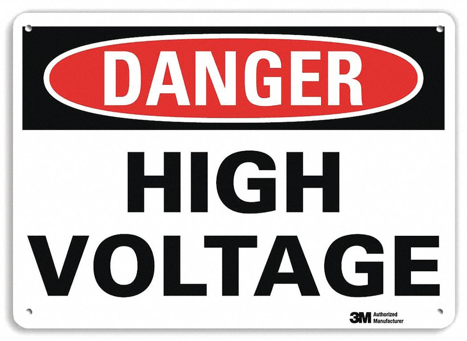 Danger Sign 7 inx10 in Plastic