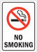 No Smoking Sign 10inx7in Rflctv Sheeting