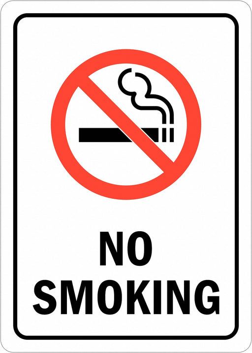 No Smoking Sign 7inx5in Reflctv Sheeting