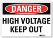 Danger Sign 10inx14in Reflctv Sheeting