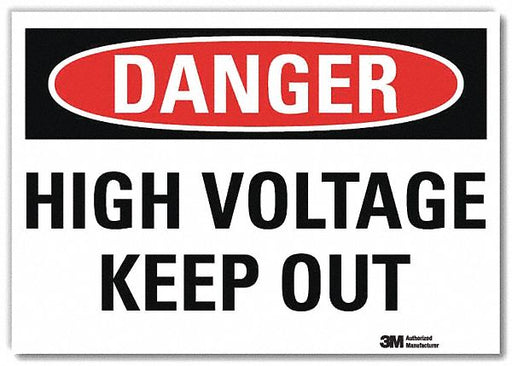 Danger Sign 10inx14in Reflctv Sheeting