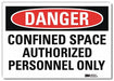Danger Sign 7inx10in Reflective Sheeting