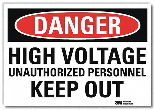 Danger Sign 10inx14in Reflctv Sheeting