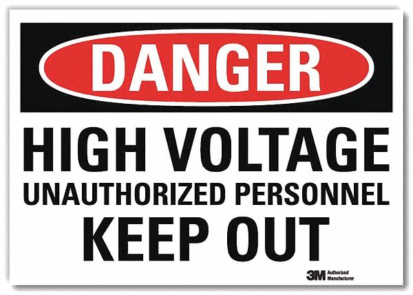 Danger Sign 10inx14in Reflctv Sheeting