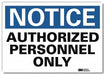 Notice Sign 10inx14in Reflctv Sheeting