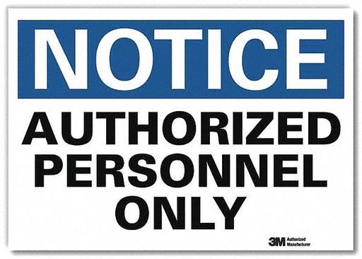 Notice Sign 7inx10in Reflective Sheeting