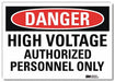 Danger Sign 7inx10in Reflective Sheeting
