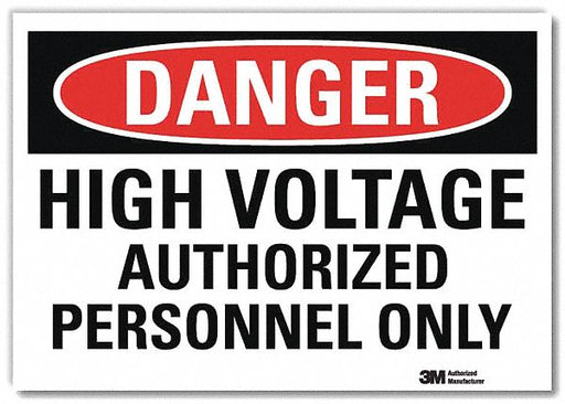 Danger Sign 10inx14in Reflctv Sheeting