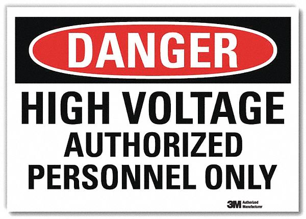 Danger Sign 5inx7in Reflective Sheeting