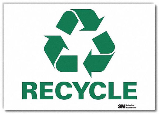 Recycling Sign 7x10in Rflctive Sheeting