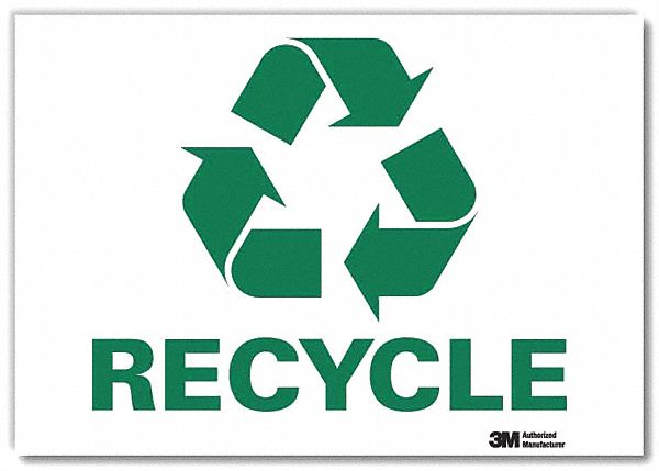 Recycling Sign 7x10in Rflctive Sheeting