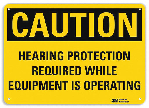 Caution Sign 10 inx14 in Plastic