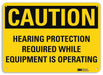 Caution Sign 10 inx14 in Aluminum