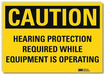 Caution Sign 7inx10in Reflctv Sheeting