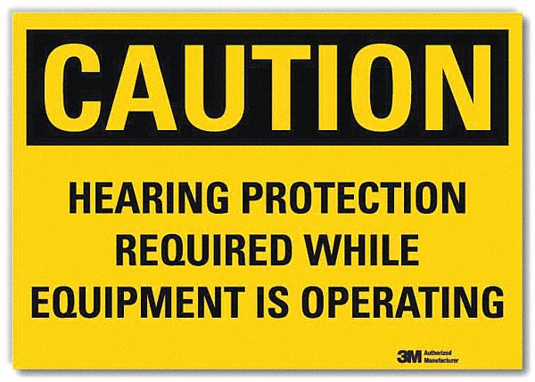 Caution Sign 7inx10in Reflctv Sheeting