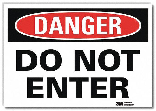 Danger Sign 7inx10in Reflective Sheeting