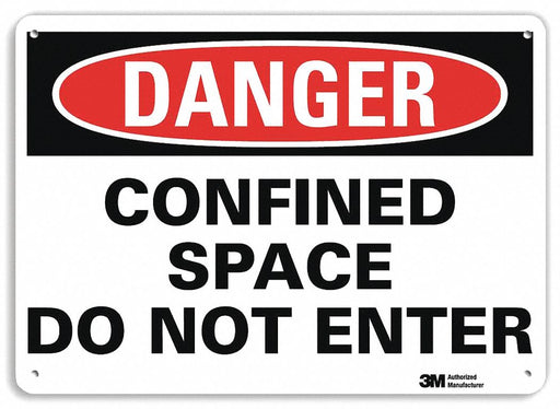 Danger Sign 7 inx10 in Plastic