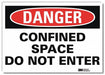 Danger Sign 7inx10in Reflective Sheeting