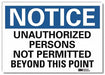 Notice Sign 7 in x 10 in Rflct Sheeting
