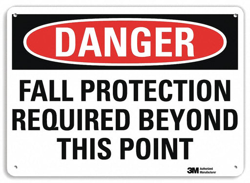 Danger Sign 10 inx14 in Plastic