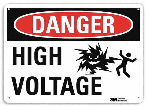 Danger Sign 7 inx10 in Plastic