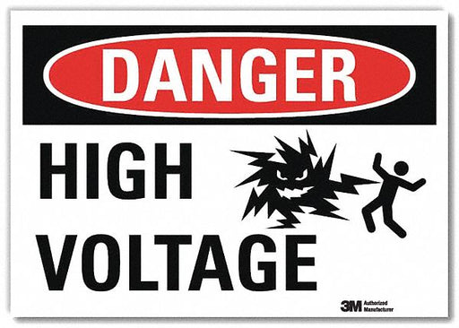 Danger Sign 5inx7in Reflective Sheeting