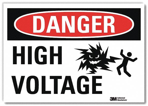 Danger Sign 5inx7in Reflective Sheeting