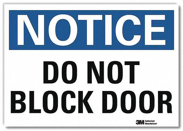 Notice Sign 5inx7in Reflective Sheeting